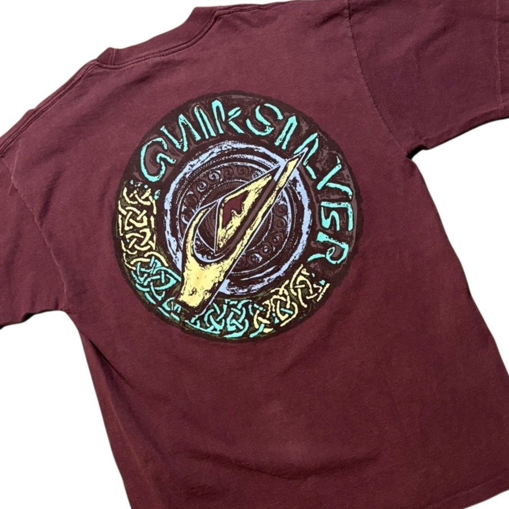 Vintage‎ 90s Quicksilver USA Single Stitch Surf Skate Tee L